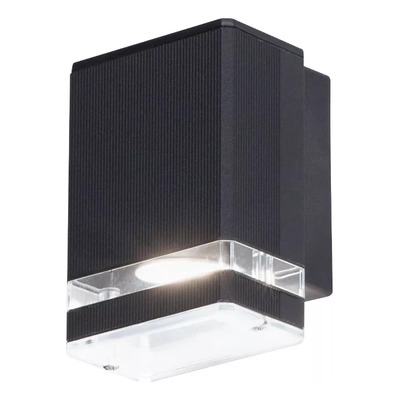 Unidireccional Aluminio Box 1 Gu10 Apto Led Aplique Exterior