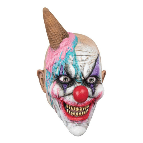Máscara Payaso Asesino Ice Cream Terror Halloween Ghoulish Color Multicolor