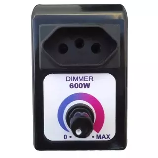 Dimmer Universal 600w Regulador Velocidade Bivolt Dimer