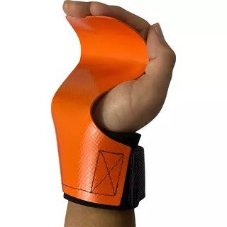 10 Hand Grip Profissional Atacad Cross Luva Protetor Barra Cor Laranja Tamanho P/m