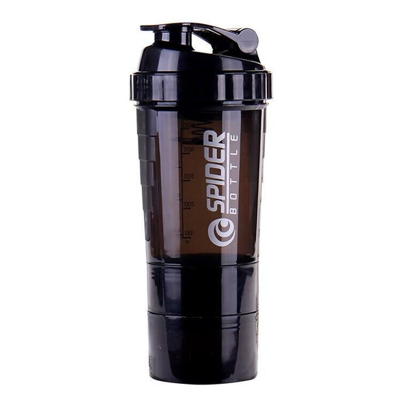 Shaker Mezclador Batidor De Proteína 500ml Negro