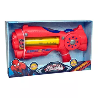 Spiderman Pistola Arma Ultra Blaster Luz Y Sonido Ditoys 