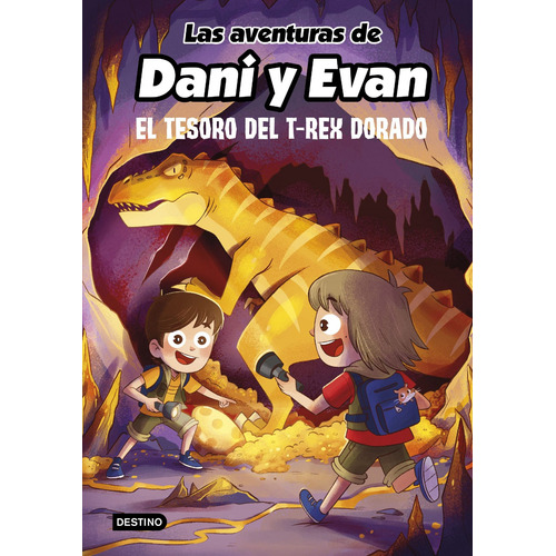 Las aventuras de Dani y Evan 5: El tesoro del T-Rex dorado, de Dani y Evan. Las aventuras de Dani y Evan, vol. 5.0. Editorial Destino Infantil, tapa dura, edición 1.0 en español, 2022
