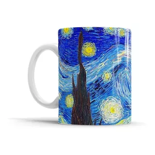 Taza Porcelana Arte Van Gogh La Noche Estrellada