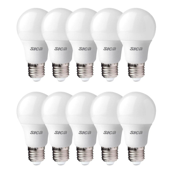 Lámpara Led Sica 9w Cálido / Frío - Pack X 10u