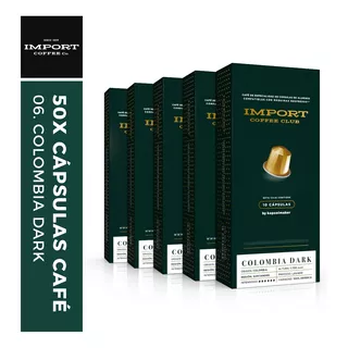 50x Cápsulas Comp. Nespresso - Import - Promo Dark