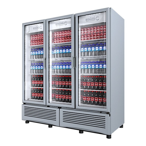 Refrigerador comercial vertical Imbera G372 2005.5 L 3 puertas gris 2000 mm de ancho 115V