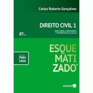 Direito Civil 1 Esquematizado - Saraiva, De Pedro Lenza. Editora Saraiva, Capa Mole, Edição 8 Em Português