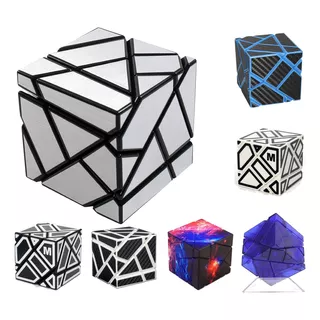 Cubo Rubik Ghost 3x3 Negro Y Variantes + Base