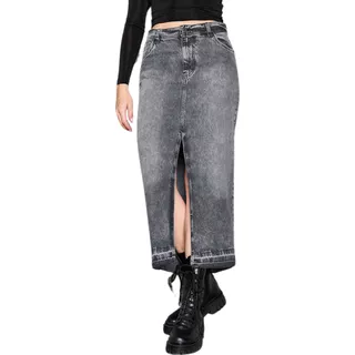Pollera Falda De Mujer Con Abertura Delantera Cenitho Jeans