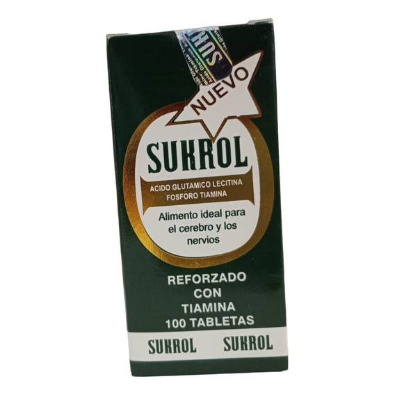 Sukrol Multi Vitamínico Cerebro Y Sistema Nervioso 100 Tabs 