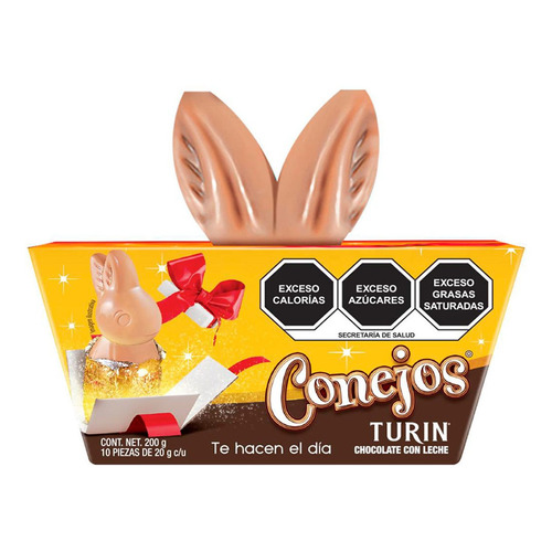Chocolates Turín Conejos Caja 10 Piezas 200g