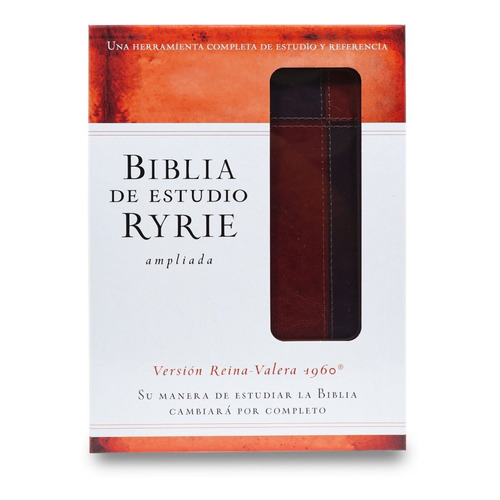 Biblia De Estudio Ryrie Ampliada Rvr1960 Duo-tono Marrón