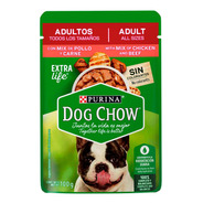 Dog Chow Purina Sobre Adulto Todo Tamaño Pollo Carne 100g