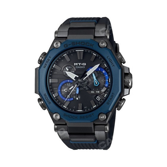 Reloj Casio G-shcok Mt-g Negro Original Hombre Color del bisel Azul