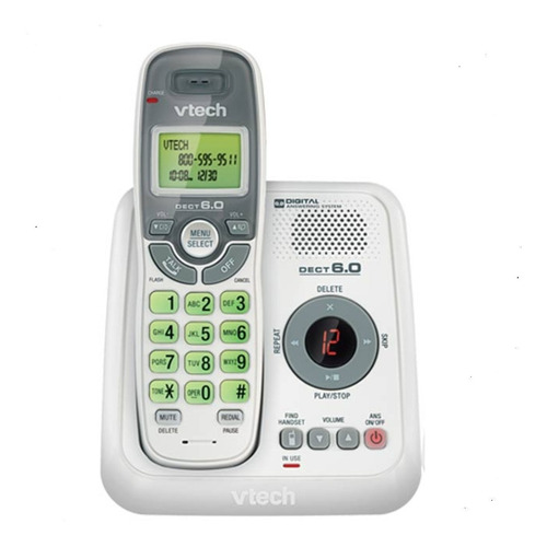Teléfono VTech CS6124 inalámbrico - color blanco