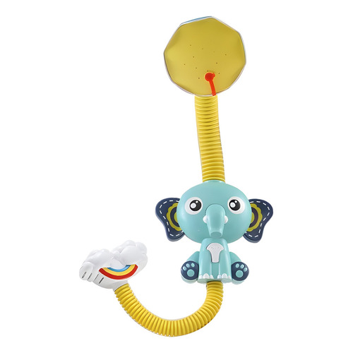 Elefantito Regadera De Baño Para Bebe Juguete Ducha Tina Color Turquesa