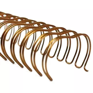 Wire-o Garra Duplo Anel 1 1/4  A4 2x1 230fls Bronze