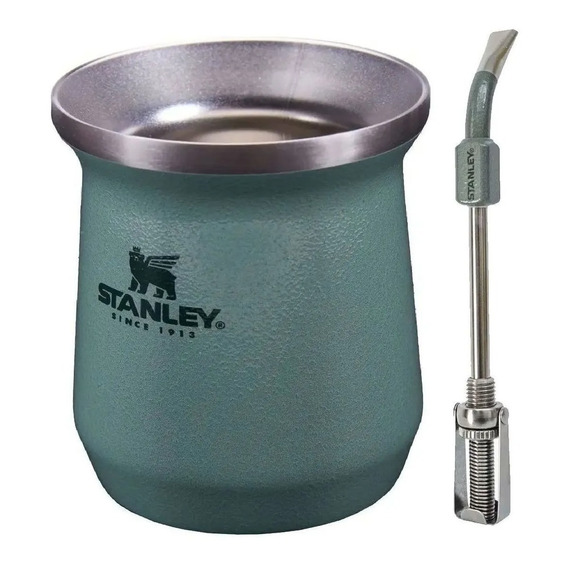 Mate Stanley + Bombilla Spring Acero Inoxidable Termico