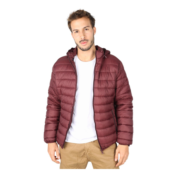 Campera Hombre Imper. Capucha Desmontable Talles Especiales