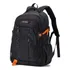 Mochila Estudiante Notebook Impermeable hombre mujer - SN57605 Color Negro Con Anaranjado