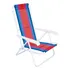 Sillas Playeras 4 Posiciones Acero Rayada Mor Color Mix