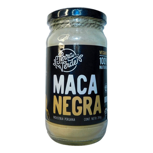 Maca Negra Peruana Orgánica Terra Verde - 200 Gramos