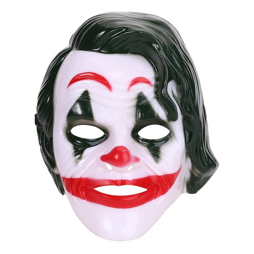 Mascara Careta Joker Rigida Guason Cotillon Color Blanca