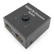 Switch Splitter Hdmi Bidireccional Con Boton Selector 4k 2k