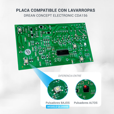 Plaqueta Lavarropas Drean Concept Electronic 156 Compatible