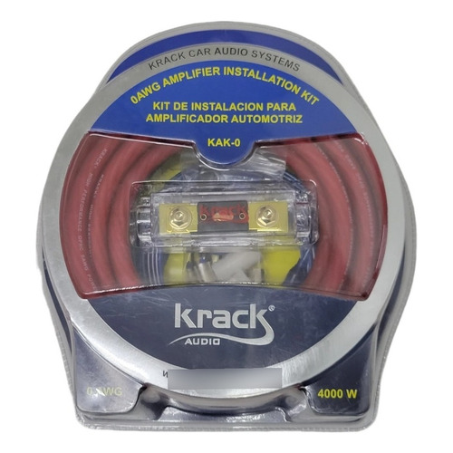 Kit De Instalación Para Amplificador Calibre 0 Krack Kak-0  