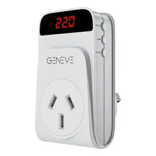 Protectores De Tension Digital Geneve 10 Ampers - Enchufable Blanco