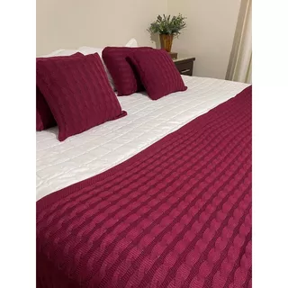 Passadeira Manta Xale Peseira Sala Tricot Cama King 260x60cm