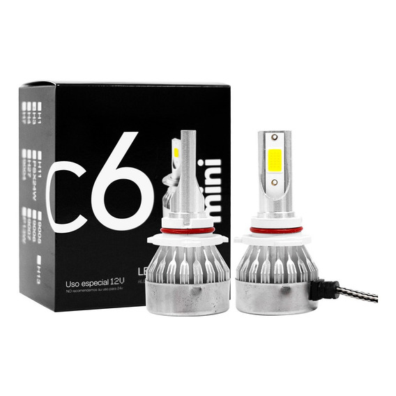 Faro Led Kit C6 Mini Auto Moto Tecnologia Alemana H4 H7 H11