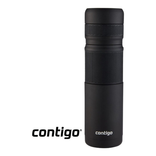 Termo Contigo Black 739ml Acero Inoxidable Usa Design Color Negro