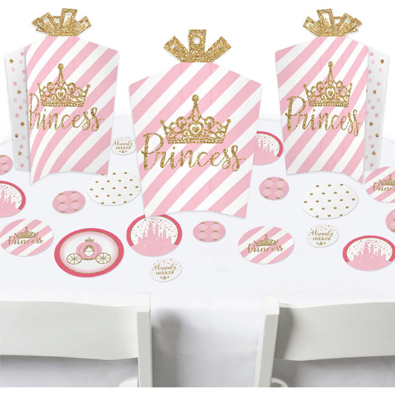 Big Dot Of Little Princess Crown ' Decoración Y Confeti Para