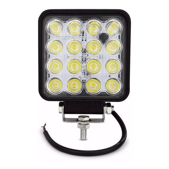 Faro Auxiliar 16 Led Blanco 48w Tractor Cosechador 