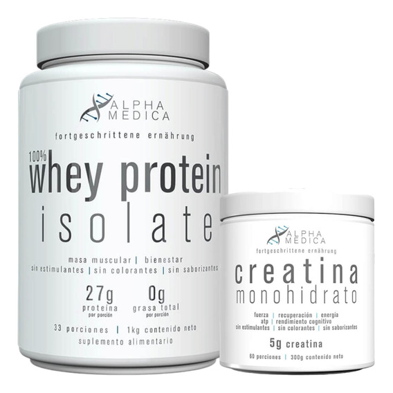 Pack Proteina 100% Whey Isolate + Creatina - Alpha Medica