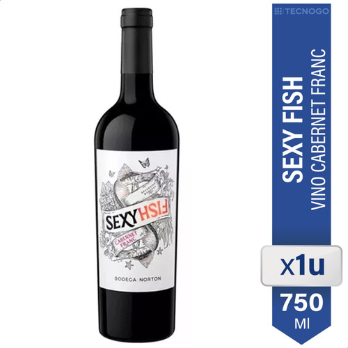 Vino Tinto Sexy Fish Cabernet Franc Bodegas Norton 750ml