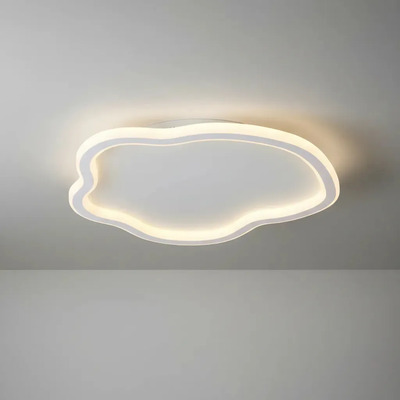 Plafón Led Dinámico Nube Luz Desing Iluminación Blanco Blanco