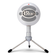 Microfone Blue Snowball Ice Condensador  Cardióide Branco