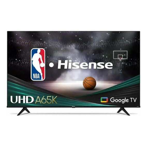 Smart TV Hisense 50 pulgadas Pantalla Led 4k Ultra HD Sistema Operativo Google TV, Serie A65 Modelo 50A65K Negro