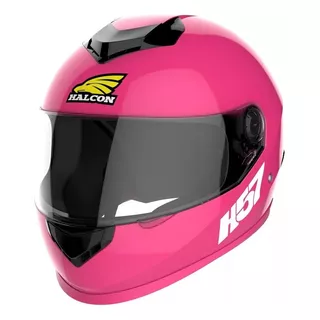 Casco Para Moto Integral Halcon H57 Mujer Rosa L Año 2024
