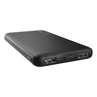 Powerbank Trust Primo 10000 Mah Carga Rapida 15w Usb C Color Negro