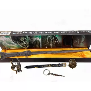 Kit Varita Harry Potter+accesorios Colección Estuche De Lujo