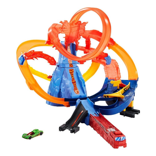 Pista De Carros Hot Volcano Wheels Escape Del Volcan Color Multicolor