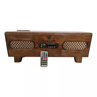 Rádio Madeira Maciça, Retrô, Bluetooth, Mp3, Fm, Usb, Música