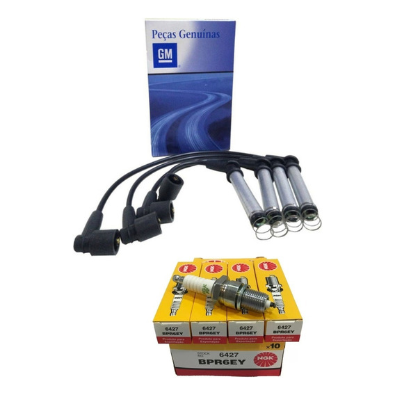 Juego Cables Originales Y Bujias Ngk Chevrolet Agile 1.4 8v