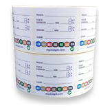 Etiquetas De Rotación De Alimentos Con Días Integrados 5x5cm
