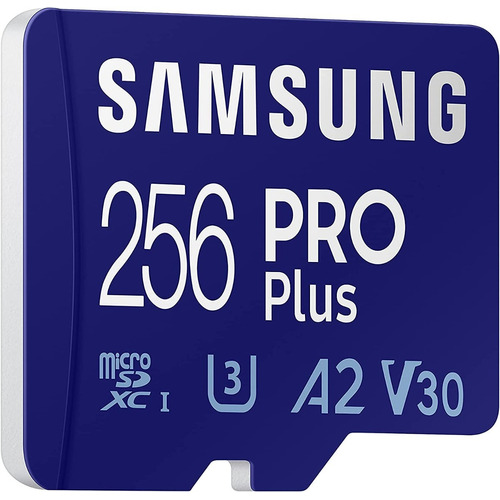 Samsung Pro Plus 256gb 4k U3 A2 V30 160mb/s + Adaptador Sd Micro SD